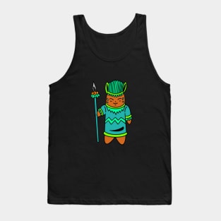 Cartoon spear warrior Tank Top